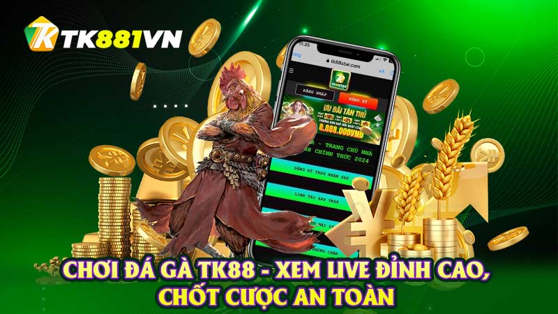 Chơi đá gà TK88 - Xem live đỉnh cao, chốt cược an toàn